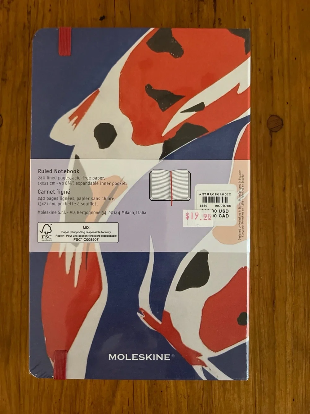 Moleskine nwt anthropologie